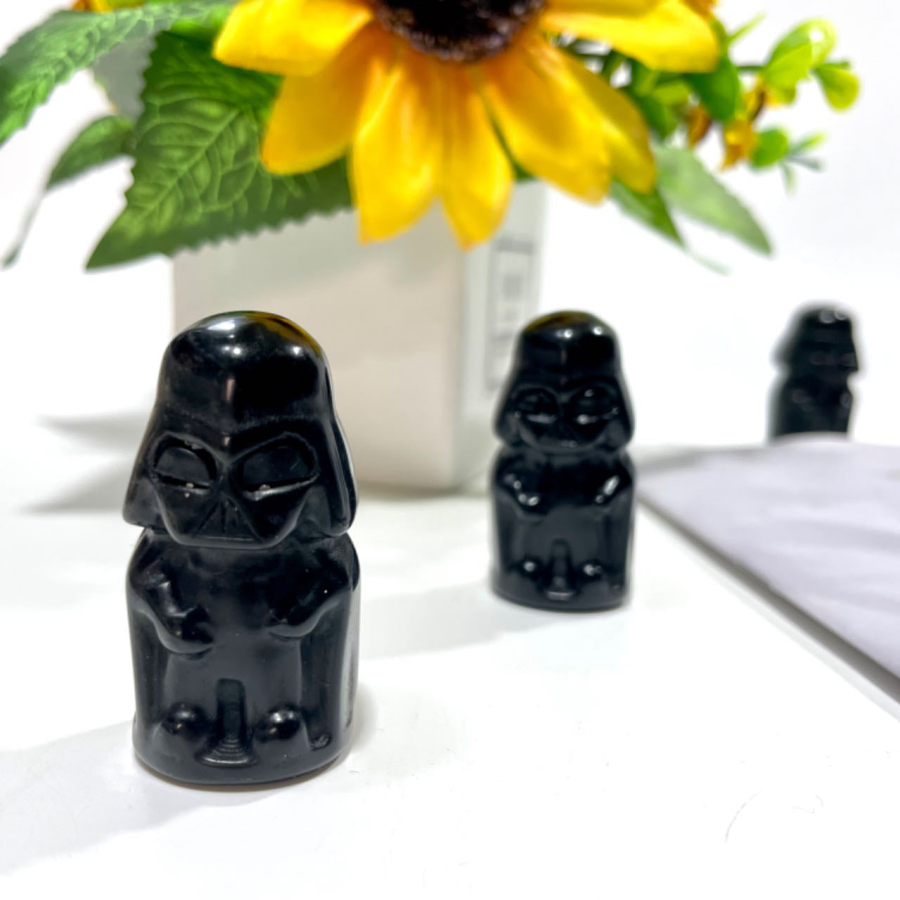 5 Counts Black Obsidian Knight Crystal Carving Healing Crystal Gem Reiki Healing Home Decor Crystal Jewelry Shop Pretty Crystals From IG Crystal