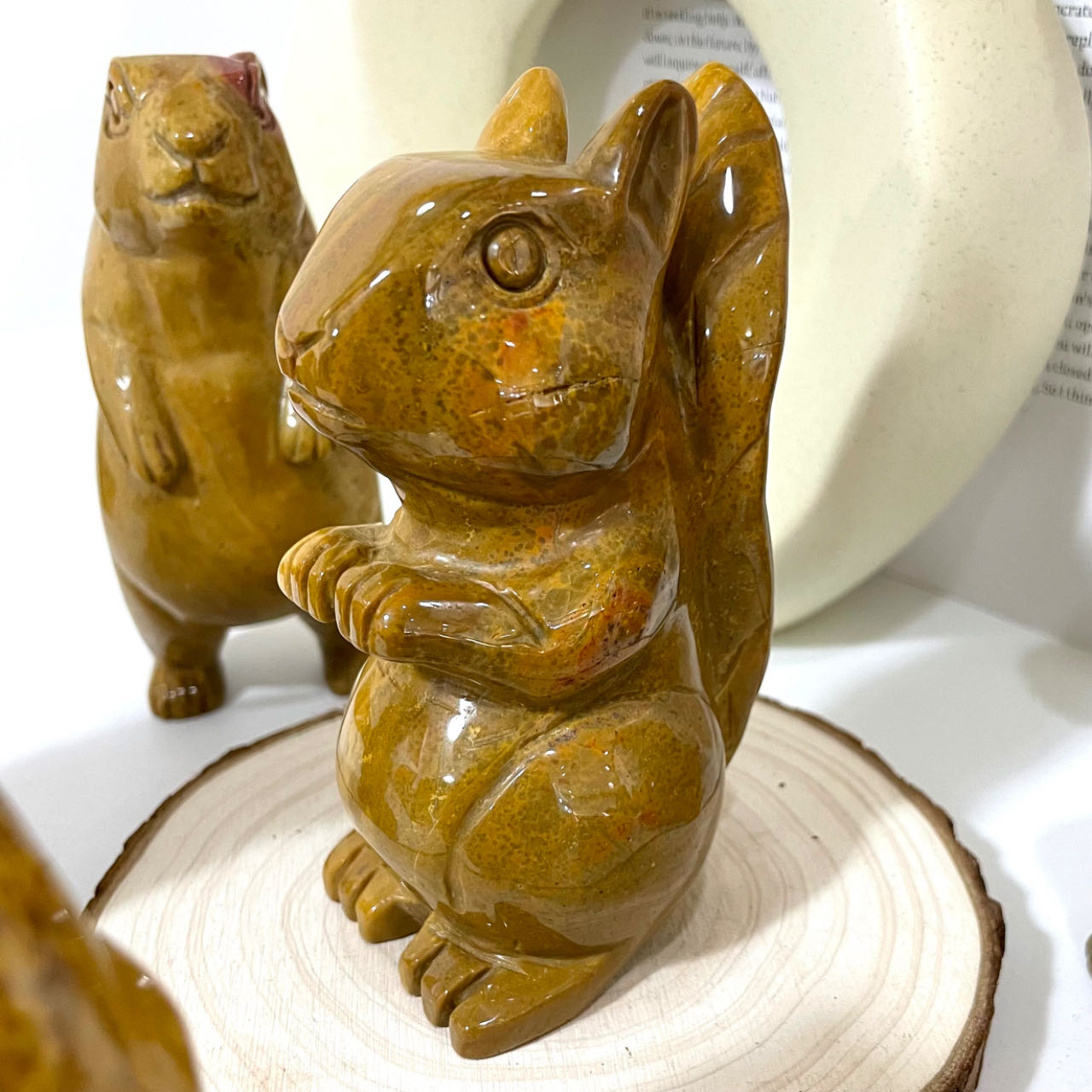 Ocean Jasper Rabbit Snapping Turtle Crocodile Groundhog French Bulldog Bear Owl Squirrel Crystal From IG Crystal