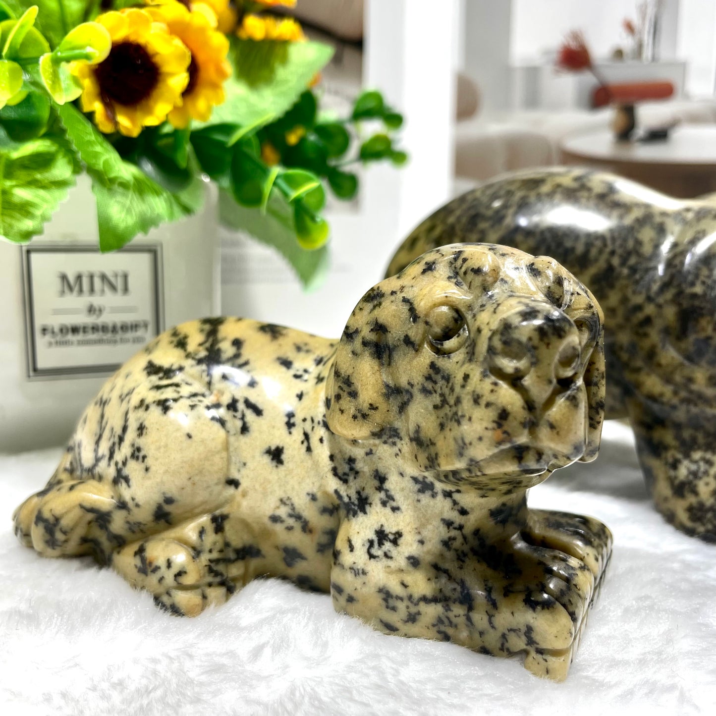 1 Count Floriated Jasper Animals Crystal Carvings Bear Hippo Dog Carvings Healing Stones Natural Stone Chakra Balancing Reiki Home Office Decor From IG Crystal