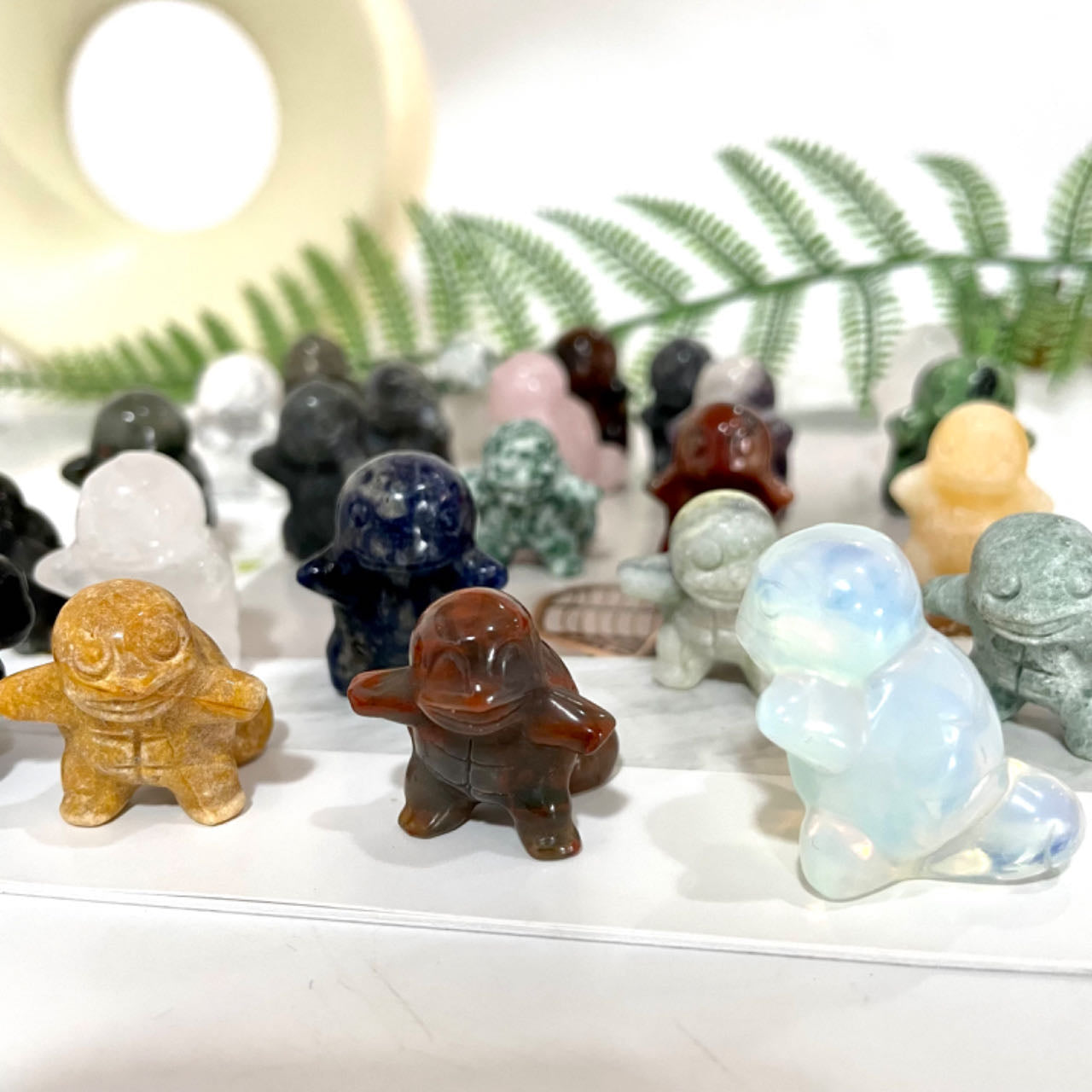 IG Crystal Different Materials Pocket Monster Pokemon High Quality Natural Crystals Set (8 counts)