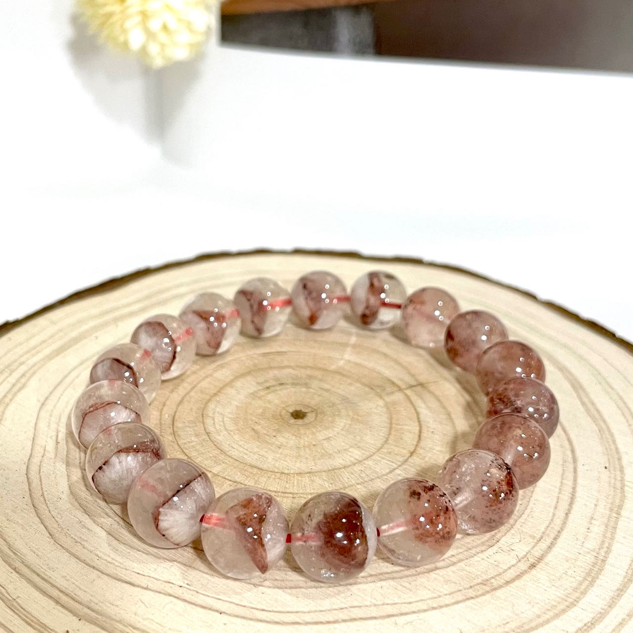 Red Pyramid Bracelet 9~13mm Energy Healing Crystals Jewelry for Women DIY Bracelet From IG Crystal
