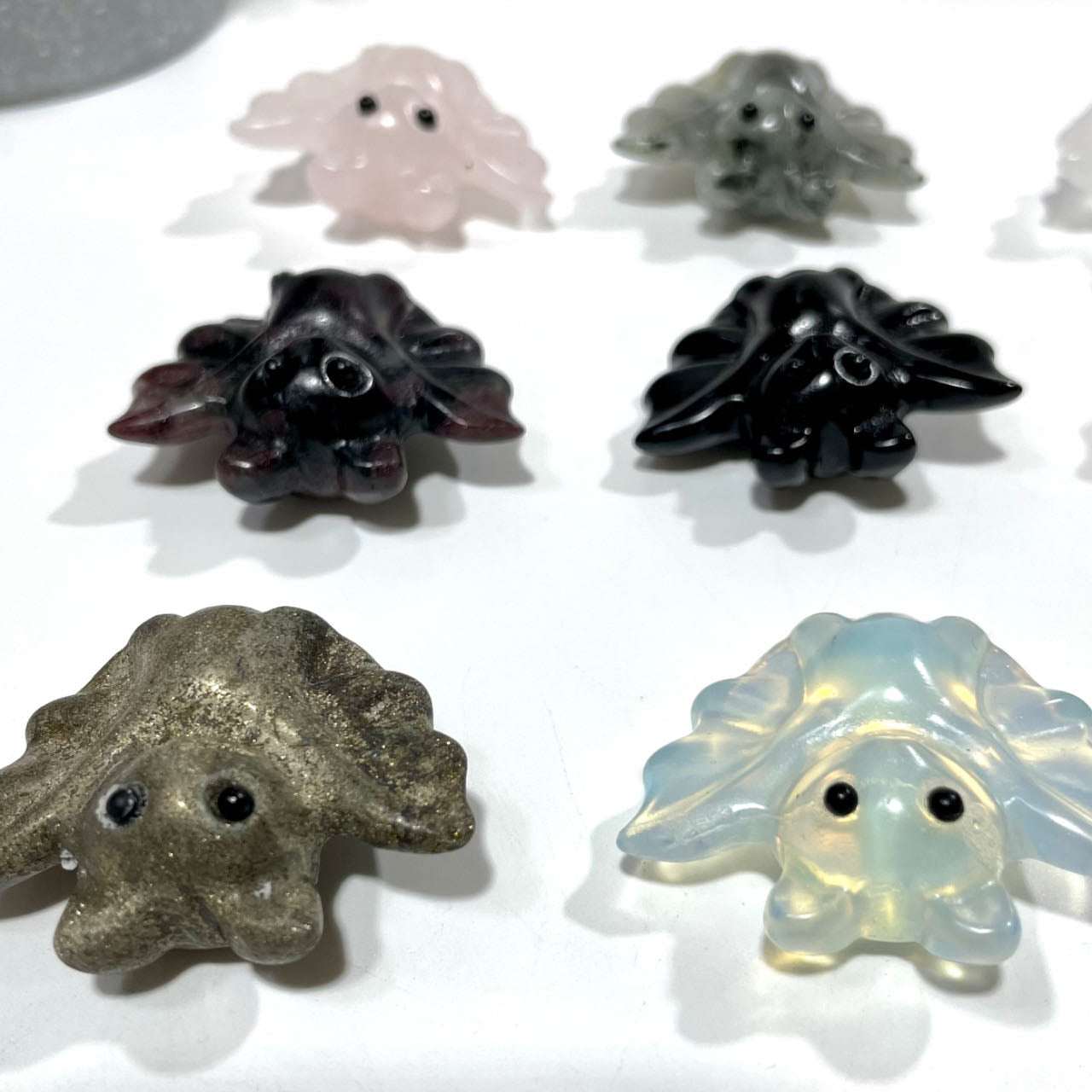 5 Counts Various Materials Halloween Bat Crystal Carving Healing Crystal Gem Reiki Healing Home Decor Crystal Jewelry Shop Pretty Crystals From IG Crystal