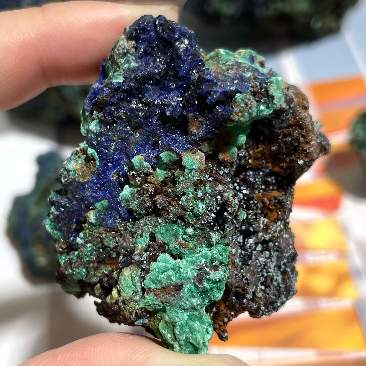 Crystal Raw Chessylite Rough Stone Azurite Natural Azurite Specimen for Decoration From IG Crystal