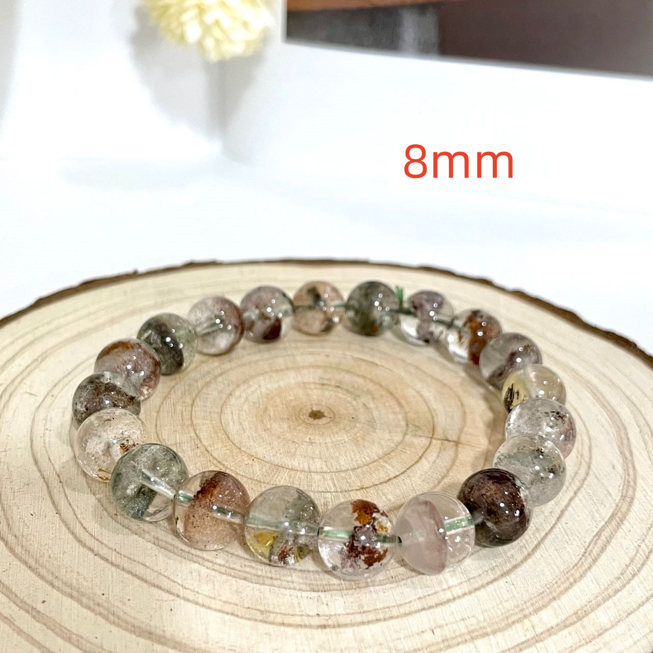 Green Phantom Quartz Bracelet 8~12mm Energy Healing Crystals Jewelry for Women DIY Bracelet From IG Crystal
