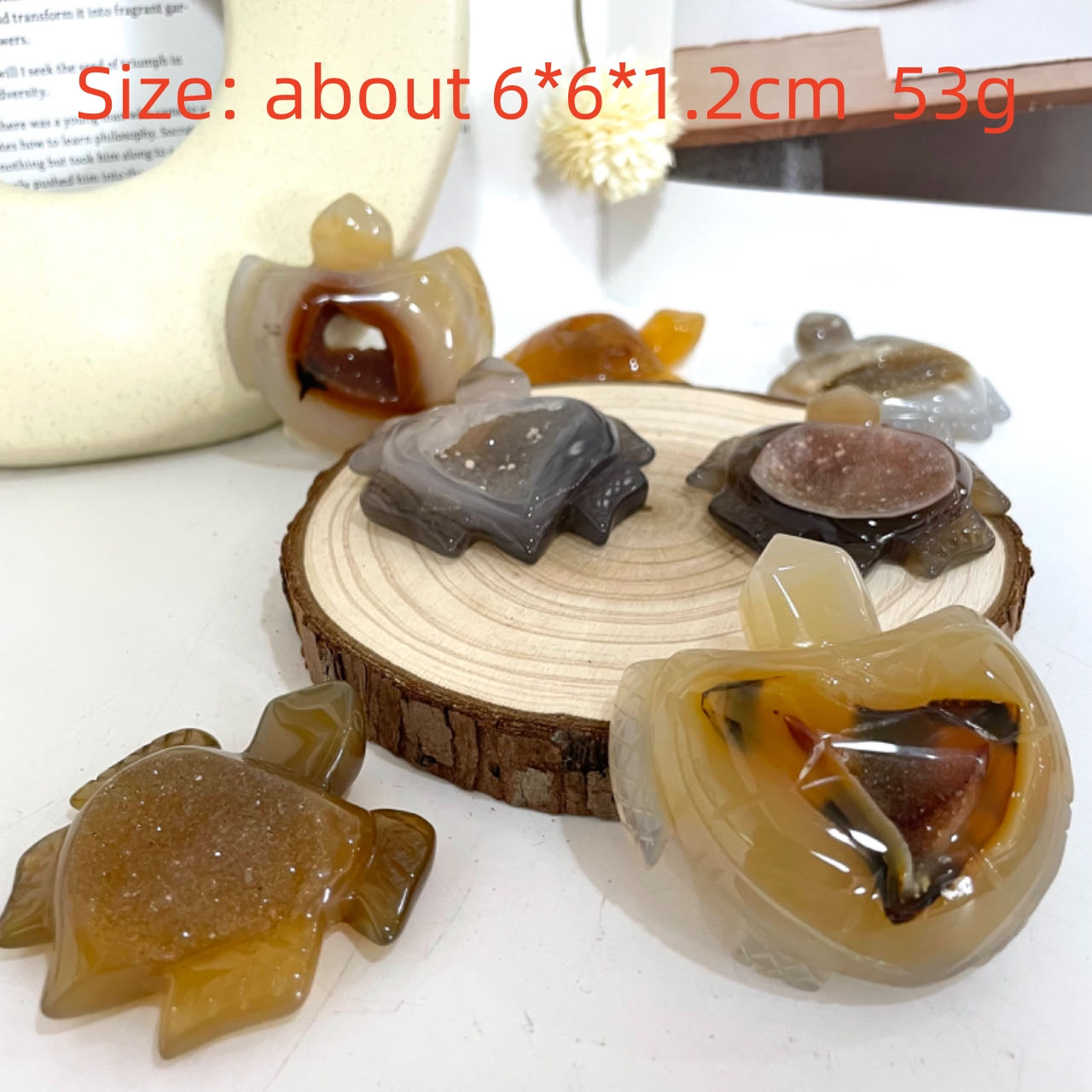 Animals Druzy Natural Raw Geode Agate Penguin Dolphin Horse Owl Fish Turtle Dinosaur Unicorn Fox Frog Eagle Snail Healing Stone Home Decoration From IG Crystal