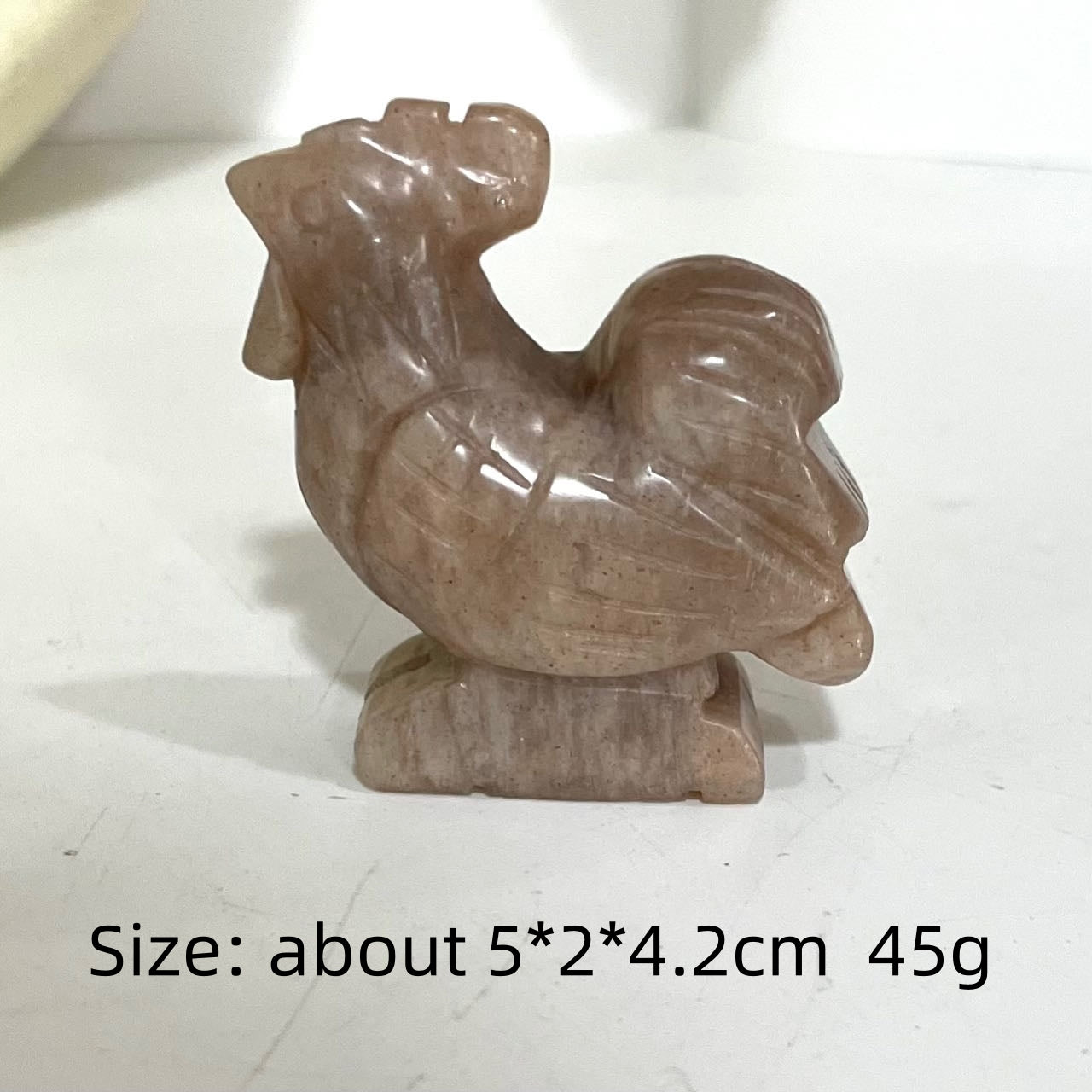 Peach Moonstone Animals Crystal Frog Wolf Flower Fairy Dog Fish Chicken Dinosaur Seal Bear Cat Dolphin Healing Stone Home Decoration From IG Crystal