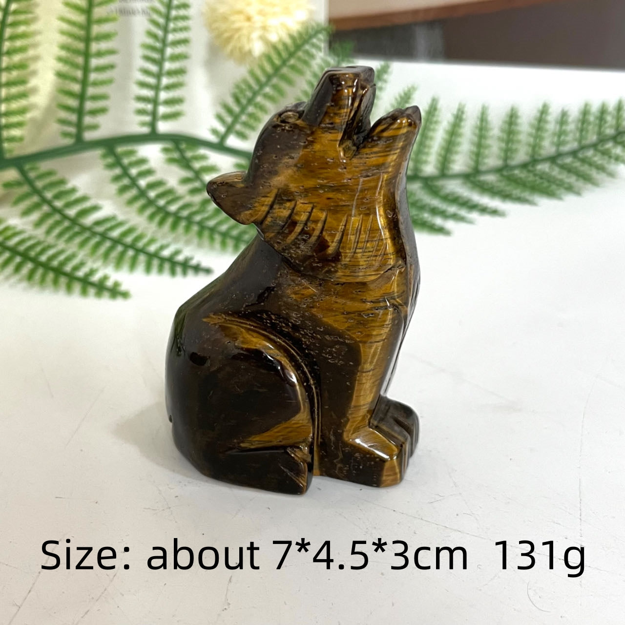 Small Yellow Tiger Eyes Animals Crystal Fish Dolphin Chicken Elephant Dinosaur Wolf Shark Tortoise Healing Stone Home Decoration From IG Crystal