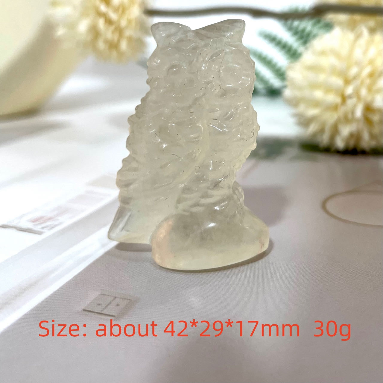 3 Counts Small High Quality Natural Fluorite Carving Crystals Duck Elephant Owl Lion Head Buddha Healing Stone Home decoration From IG Crystal
