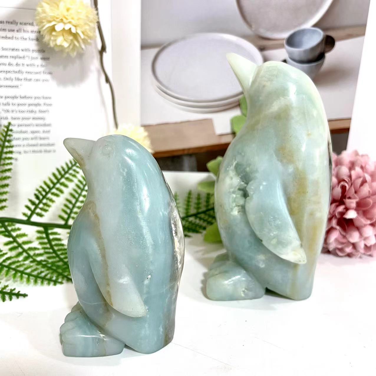 Carribean Calcit Animals Crystal Elephant Penguin Bear Healing Stone Stochastic 1PCS From IG Crystal