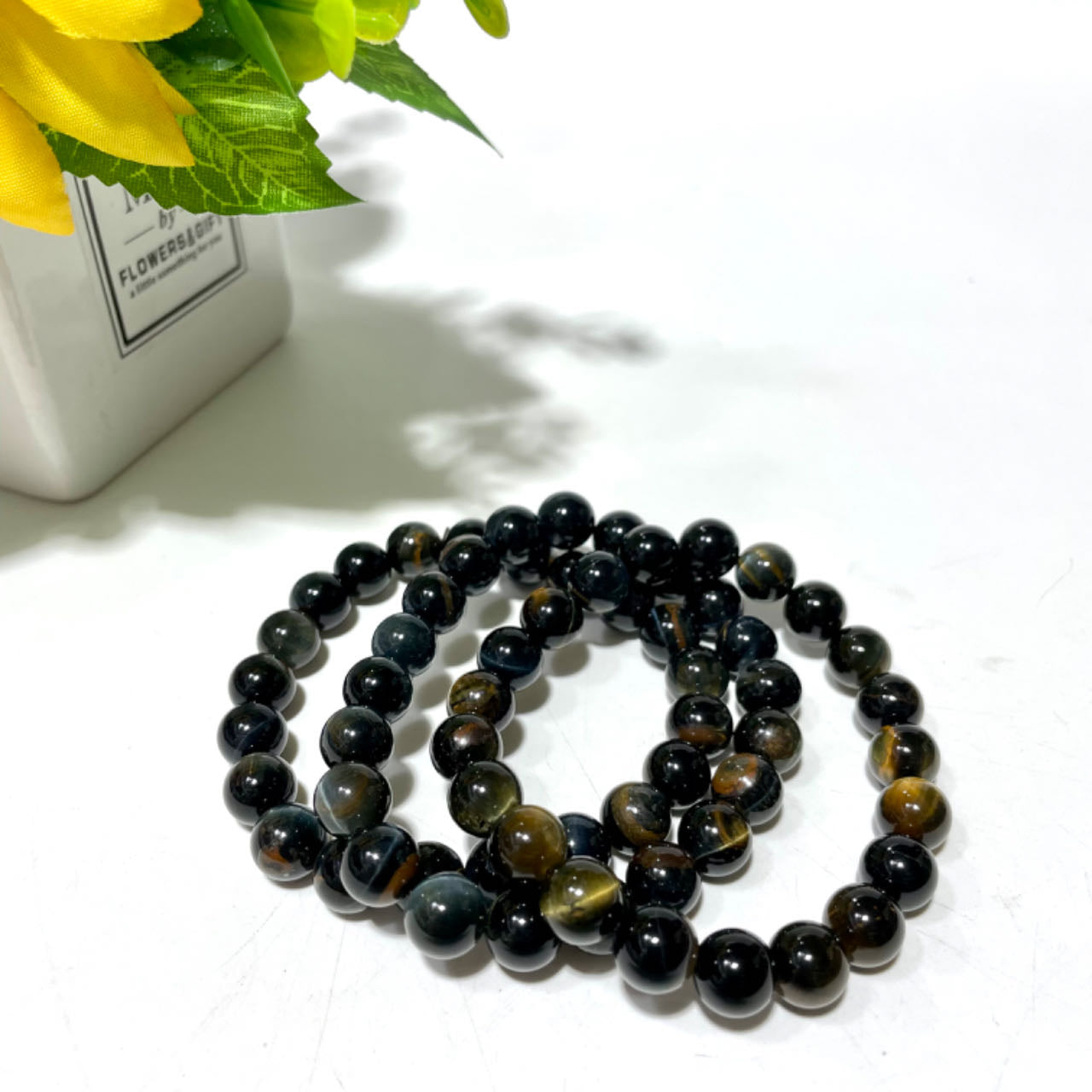 Black Blue Colourful Tiger Eye Bracelet Set 9mm 10mm 12mm Energy Healing Crystals Jewelry for Women DIY Bracelet From IG Crystal