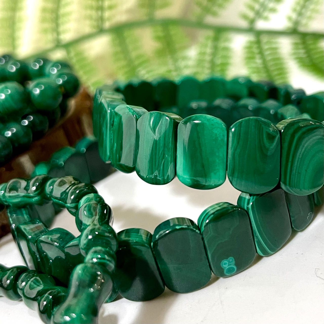 Malachite Bracelet 7~11mm Energy Healing Crystals Jewelry for Women DIY Bracelet From IG Crystal