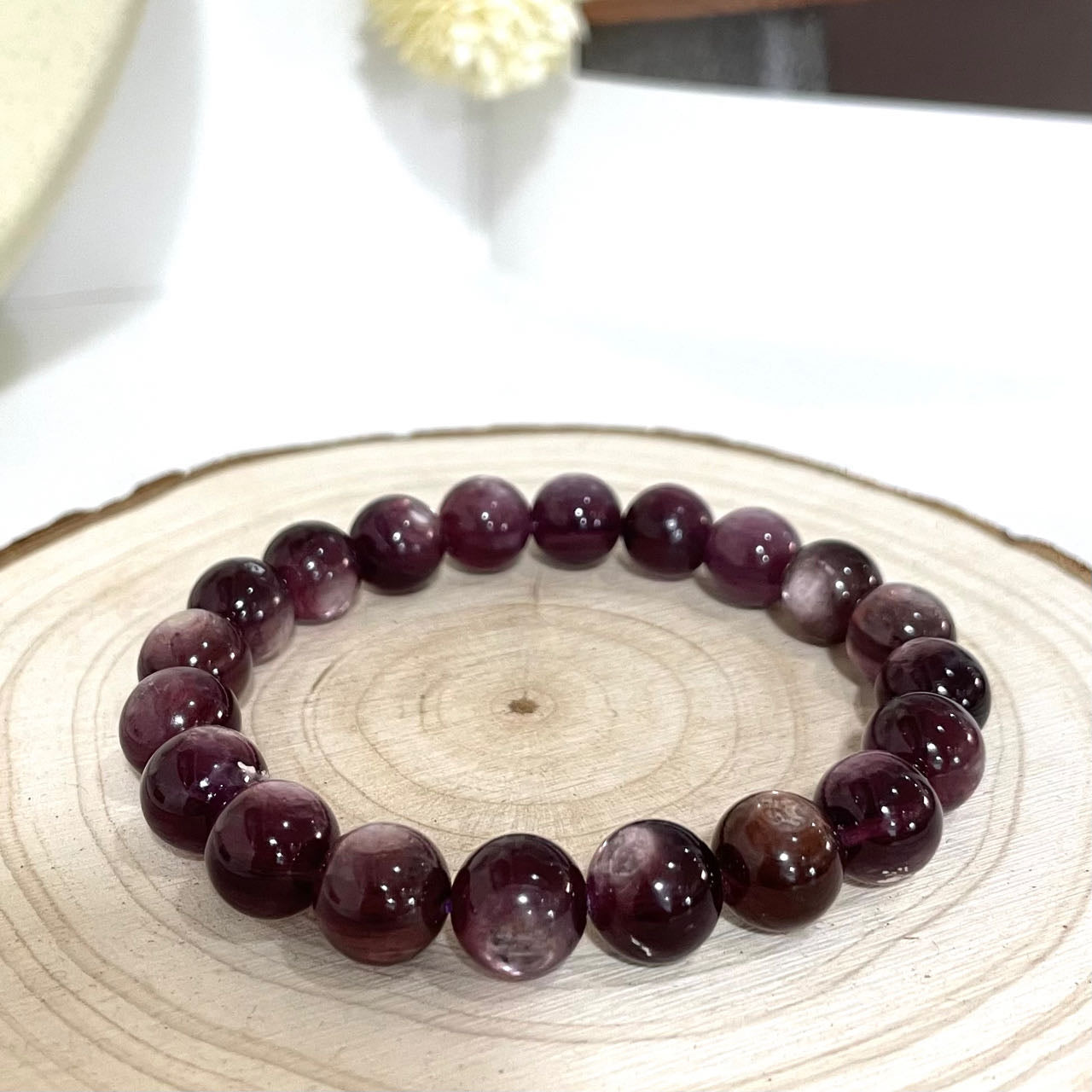 Deep Purple Mica 15mm 13mm 12mm 10mm 9mm Energy Healing Crystals Jewelry for Women DIY Bracelet From IG Crystal