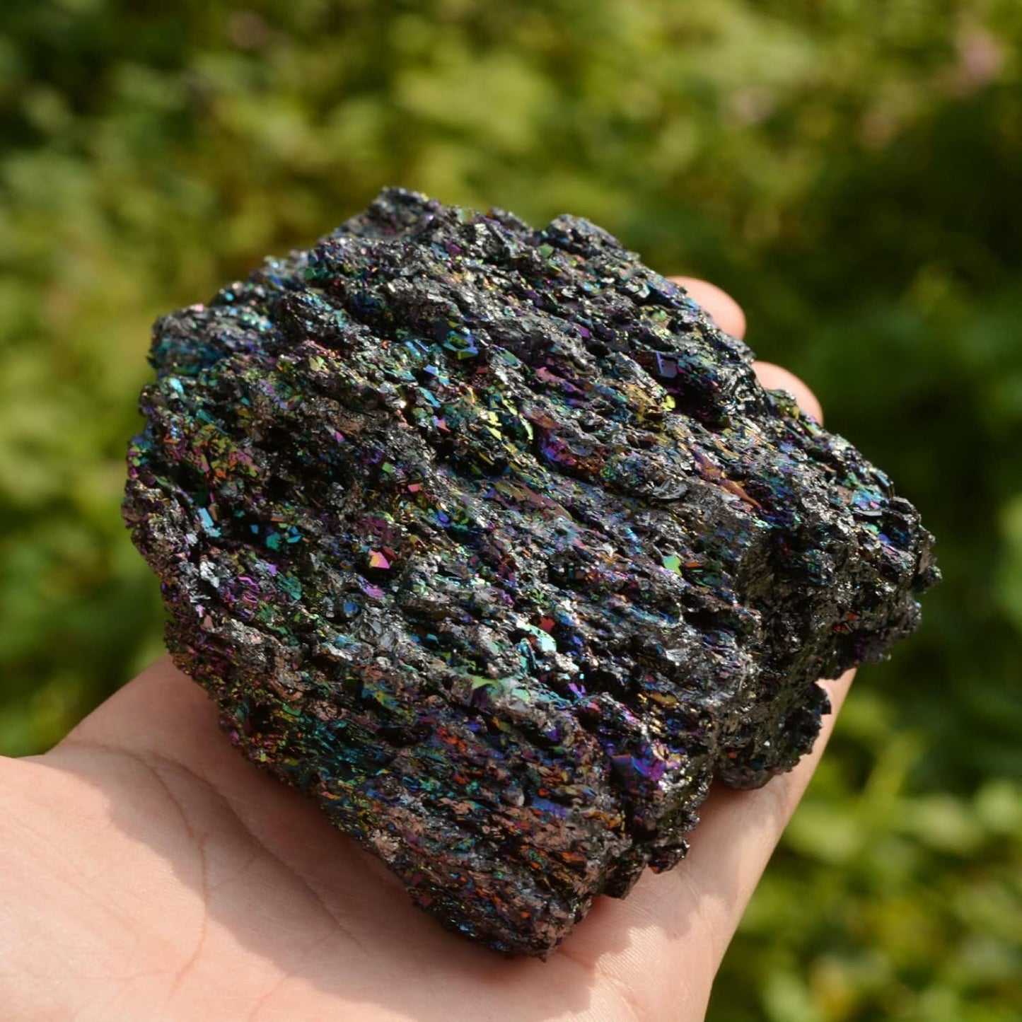 Rainbow Carborundum Silicon Carbide Mineral Crystal Specimen Healing Reiki Healing Stone From IG Crystal