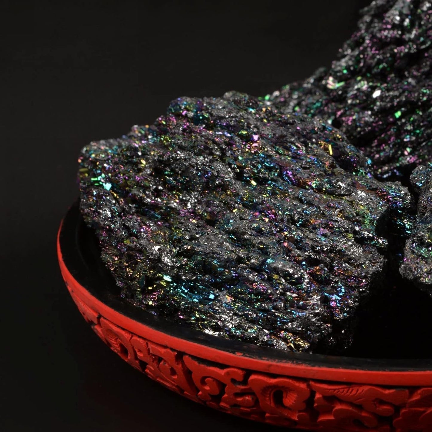 Rainbow Carborundum Silicon Carbide Mineral Crystal Specimen Healing Reiki Healing Stone From IG Crystal