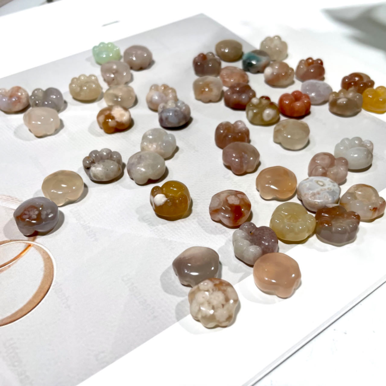 20 Counts Flower Agate Cat's Paw Crystal Healing Crystal Home Decoration From IG Crystal