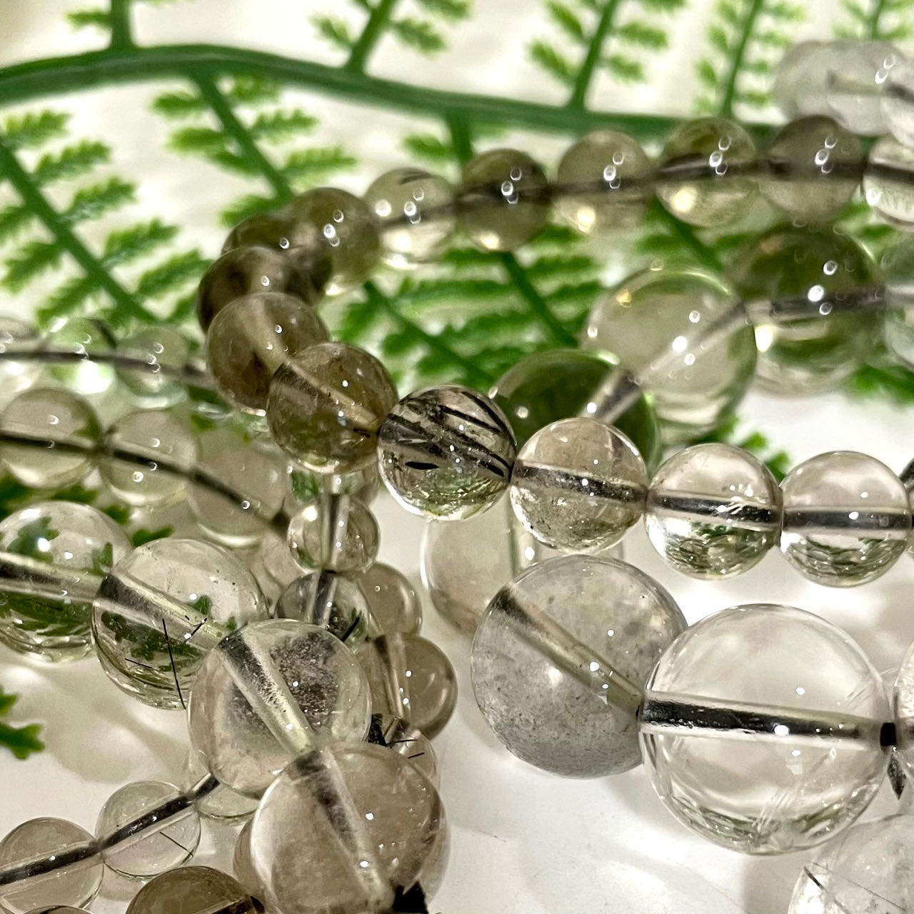 Black Rutile Bracelet 6~14mm Energy Healing Crystals Jewelry for Women DIY Bracelet From IG Crystal