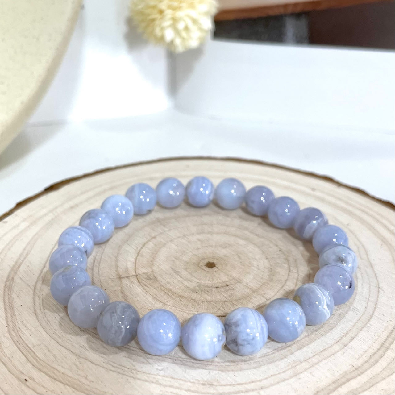 Blue Lace Agate Bracelet 6~12mm Energy Healing Crystals Jewelry for Women DIY Bracelet From IG Crystal