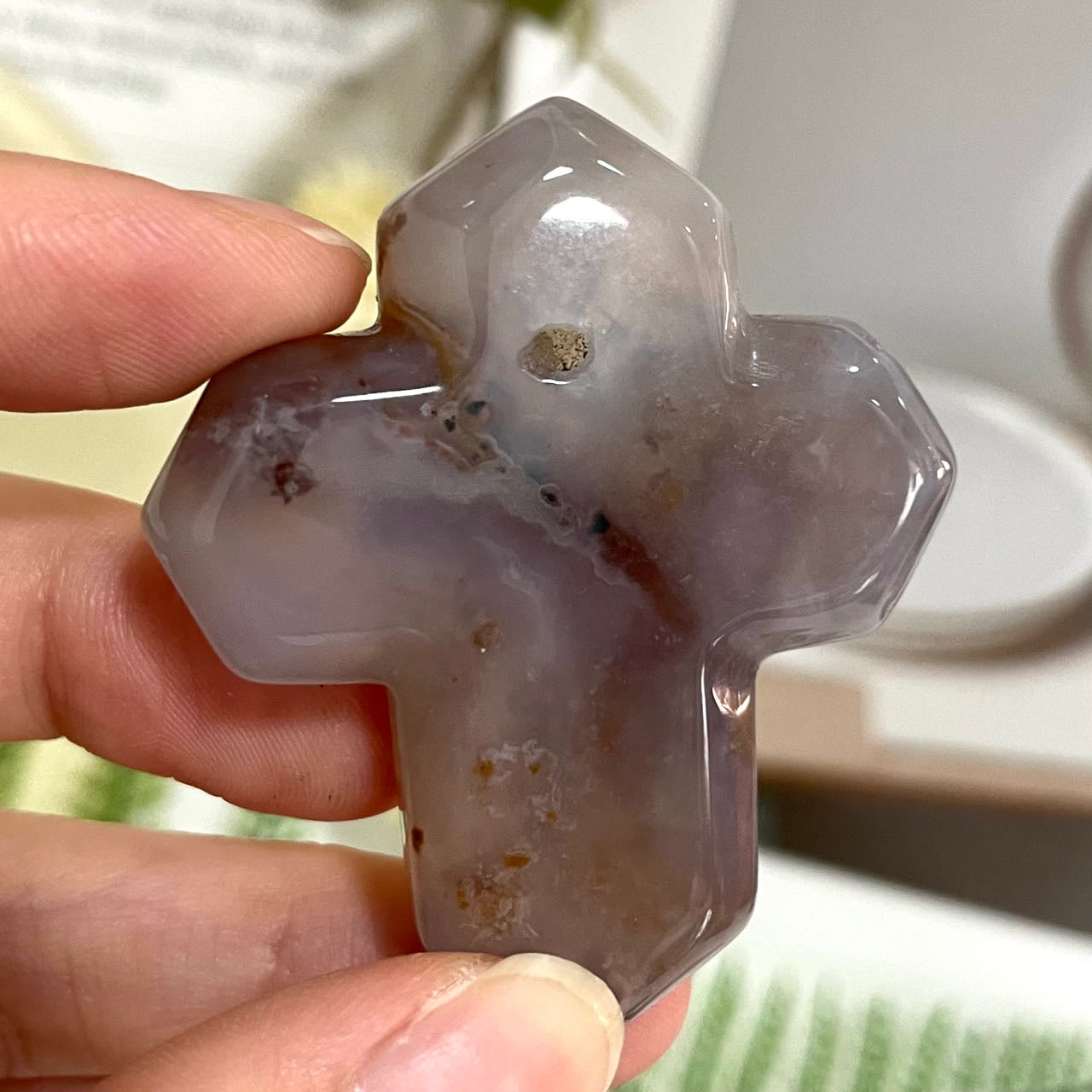 10PCS Agate Crucifix Crystal Healing Stone Home Decoration From IG Crystal