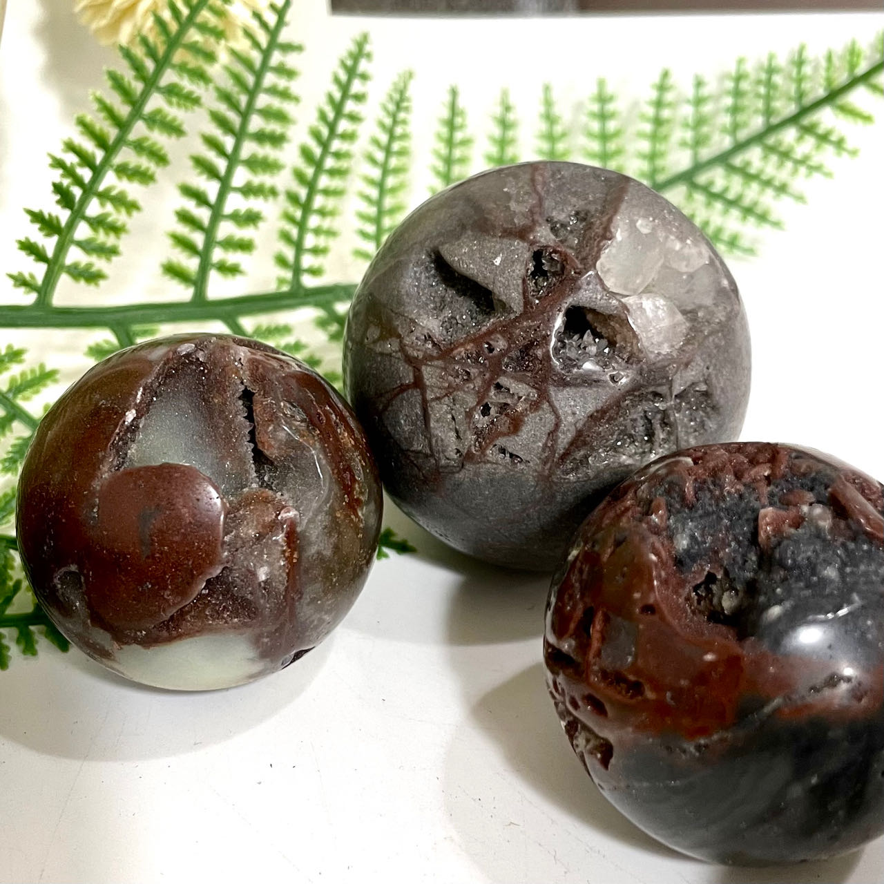 4~7 Counts Small Sphalerite Balls 2.5~5cm Healing Stone Home Decoration From IG Crystal