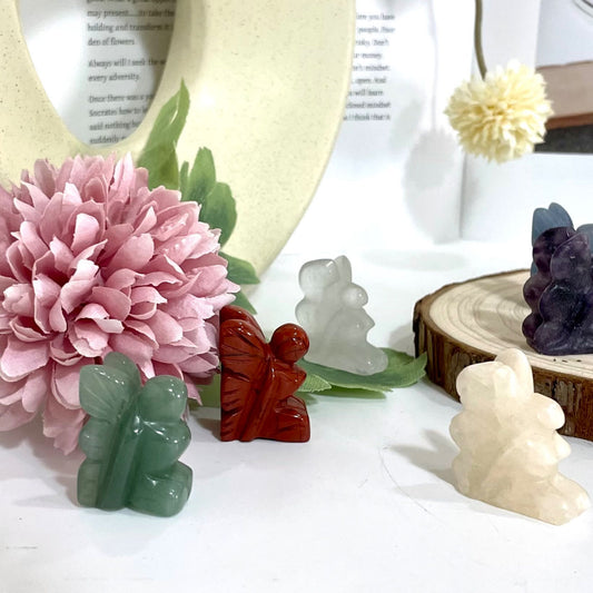 Different Maerail Flower Fairy High Quality Natural Crystals Set (Stochastic 10pc) From IG Crystal