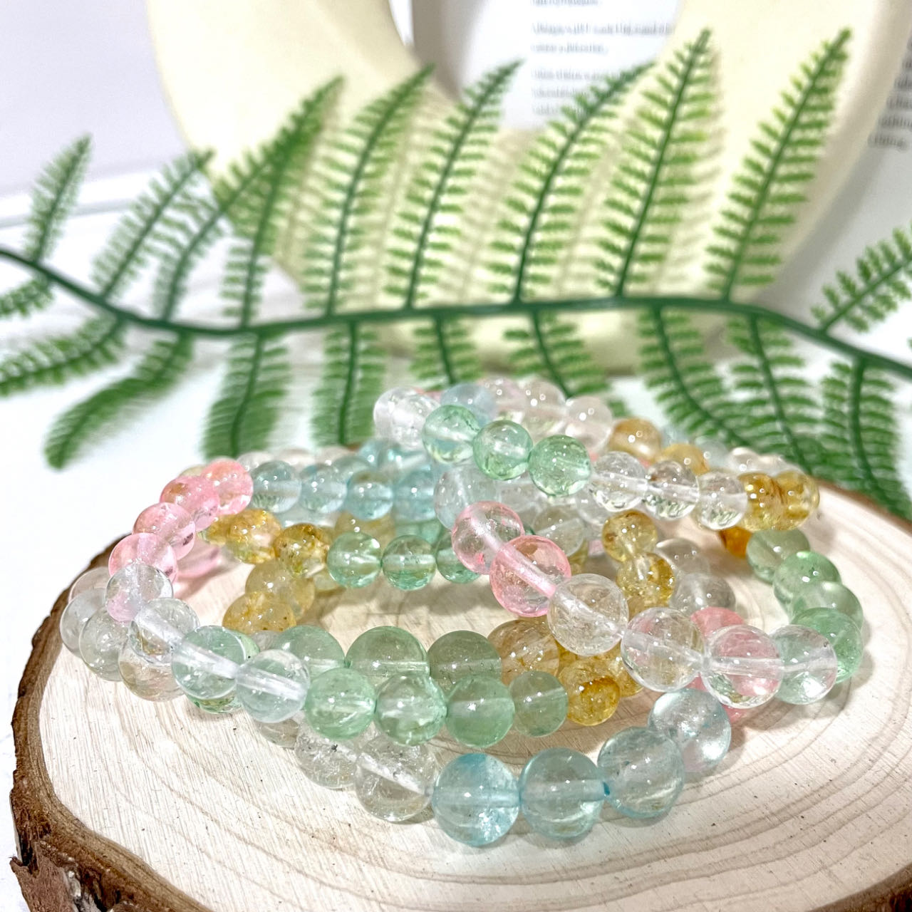 Topaz Crystal Bracelet 7mm 9mm Energy Healing Crystals Jewelry for Women DIY Bracelet From IG Crystal