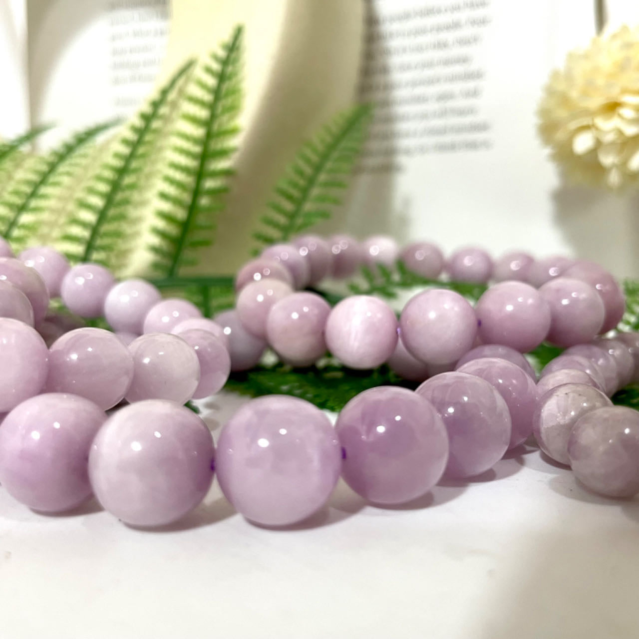 Kunzite Bracelet 9~14mm Energy Healing Crystals Jewelry for Women DIY Bracelet From IG Crystal