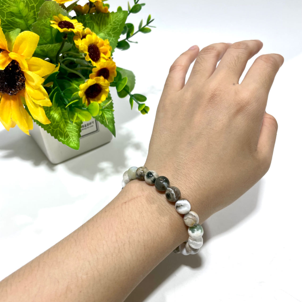 3 Counts Ocean Jasper Crystal Bracelet 7~11mm Energy Healing Crystals Jewelry for Women DIY Bracelet From IG Crystal