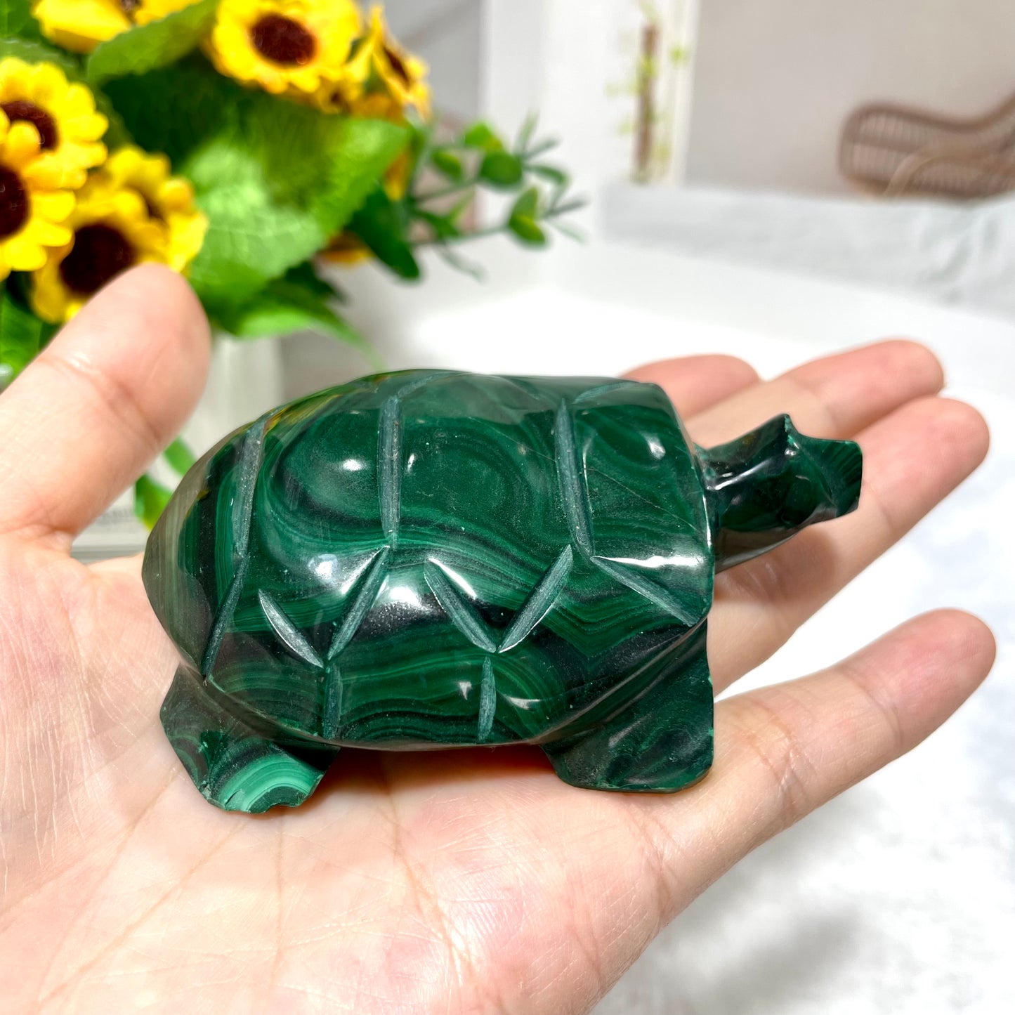 Malachite Owl Cat Frog Turtle Crystal Carving Natural Stone Gem Mining Chakra Balancing Reiki Healing Crystal Mystery Crystal Display Crystal Shopping Online Home Office Decor From IG Crystal