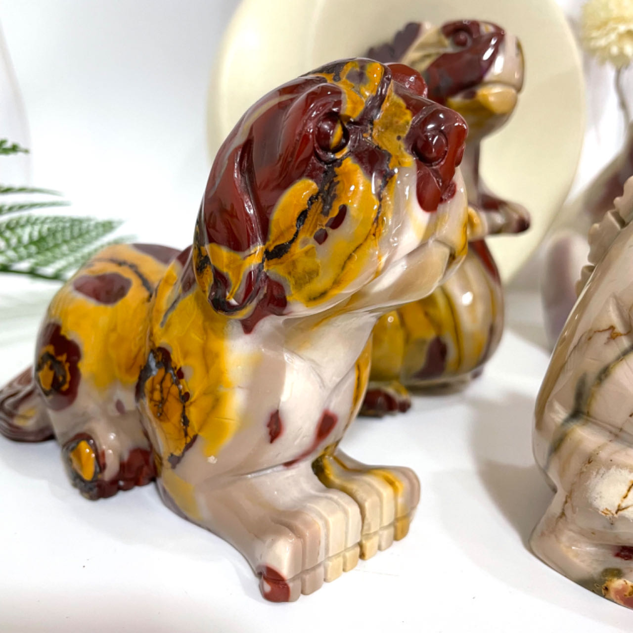 Moonkaite Jasper Animals Crystal Stochastic 1PCS Dog Squirrel Dinosaur Healing Stone Home Decoration From IG Crystal