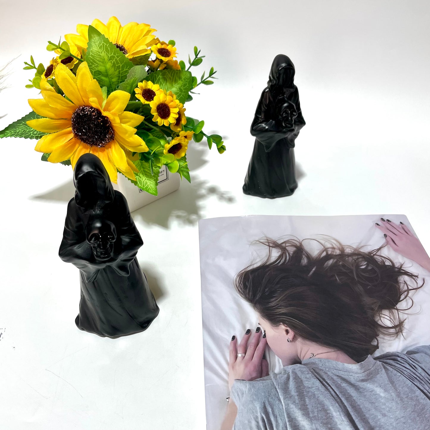 1 Count Black Obsidian Death Skull Crystal Carving Natural Stone Gem Mining Chakra Balancing Reiki Healing Crystal Mystery Crystal Display Crystal Shopping Online Home Office Decor From IG Crystal
