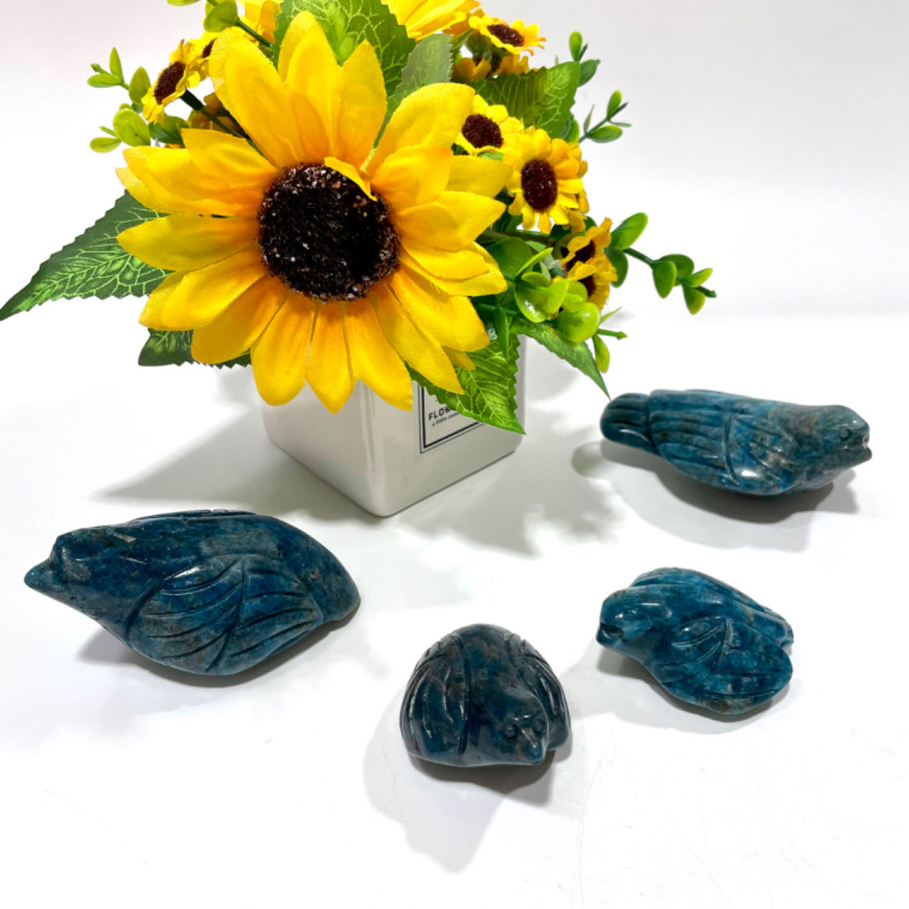 Blue Apatite Bird Crystal Carving Healing Crystal Gem Reiki Healing Home Decor Crystal Jewelry Shop Pretty Crystals From IG Crystal