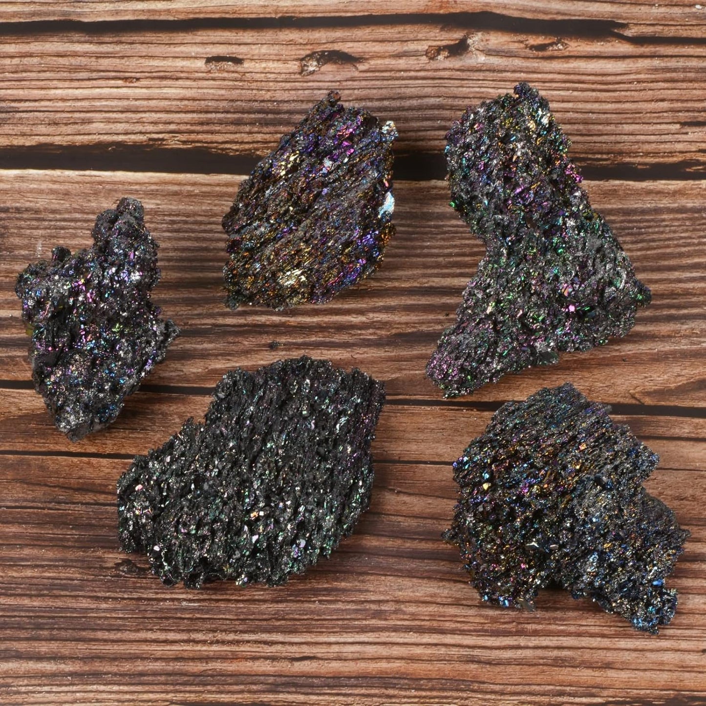 Rainbow Carborundum Silicon Carbide Mineral Crystal Specimen Healing Reiki Healing Stone From IG Crystal
