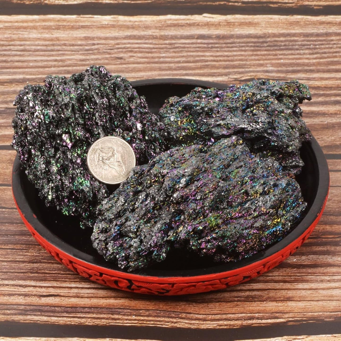 Rainbow Carborundum Silicon Carbide Mineral Crystal Specimen Healing Reiki Healing Stone From IG Crystal