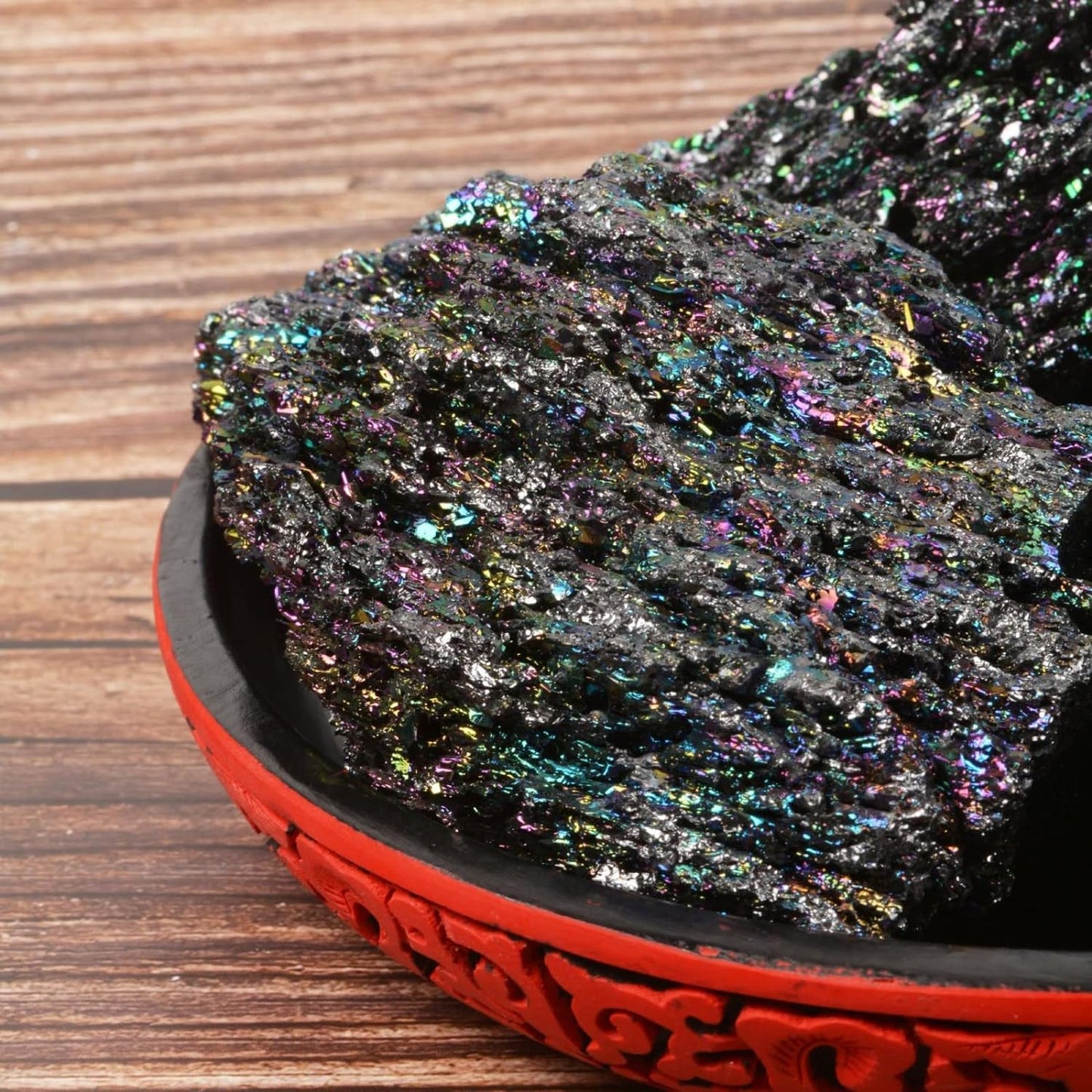 Rainbow Carborundum Silicon Carbide Mineral Crystal Specimen Healing Reiki Healing Stone From IG Crystal
