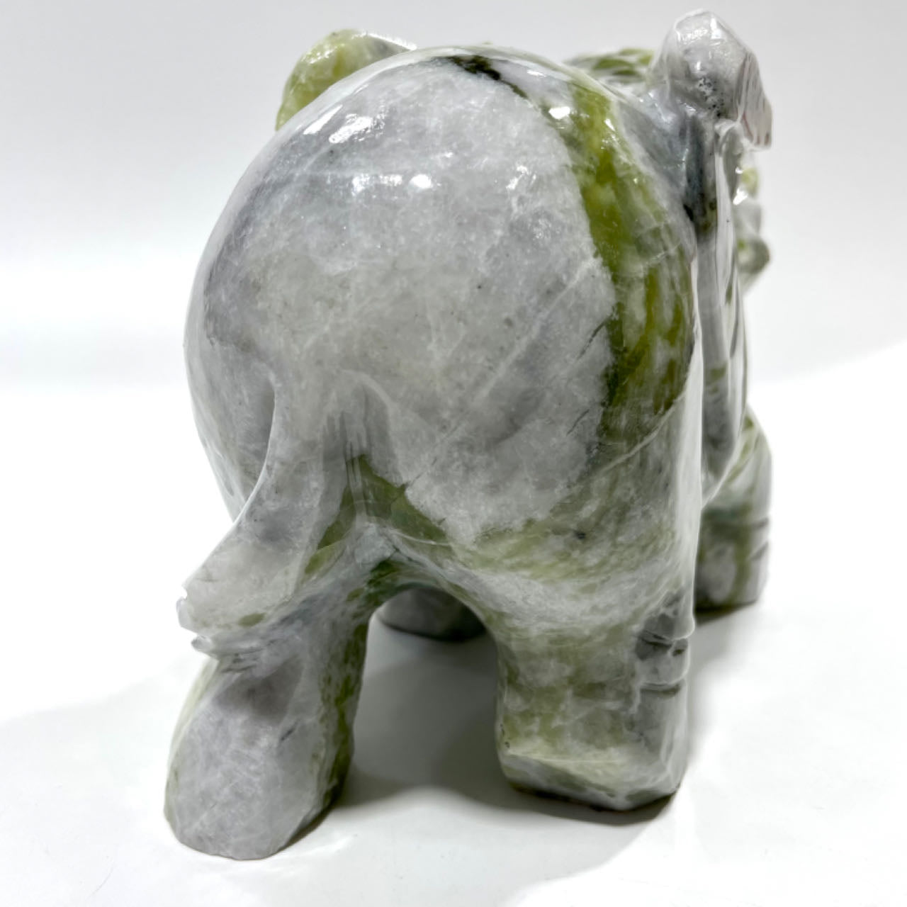 1 Count Big Elephant Jade Healing Crystal Gem Reiki Healing Home Decor Crystal Jewelry Shop Pretty Crystals From IG Crystal