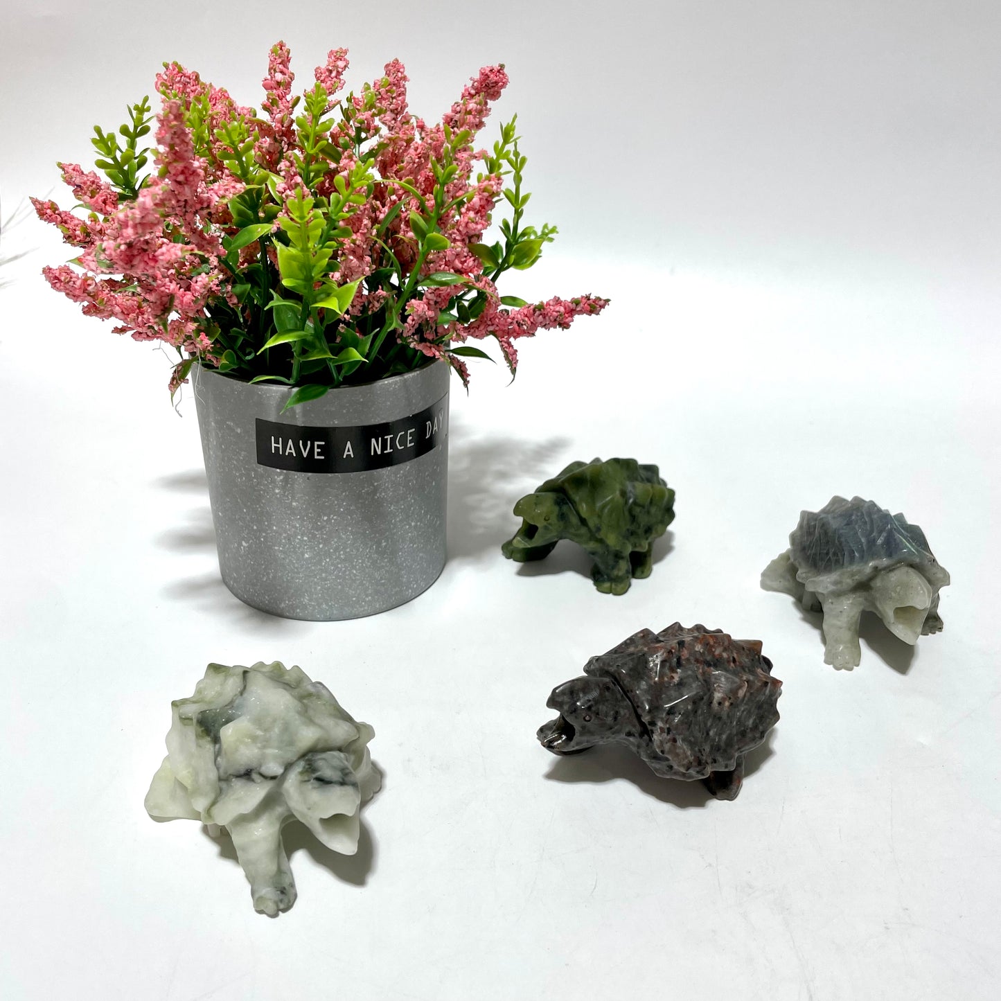 3 Counts Different Materials Snapping Turtle Crystal Carving Natural Stone Gem Mining Chakra Balancing Reiki Healing Crystal Mystery Crystal Display Crystal Shopping Online Home Office Decor From IG Crystal
