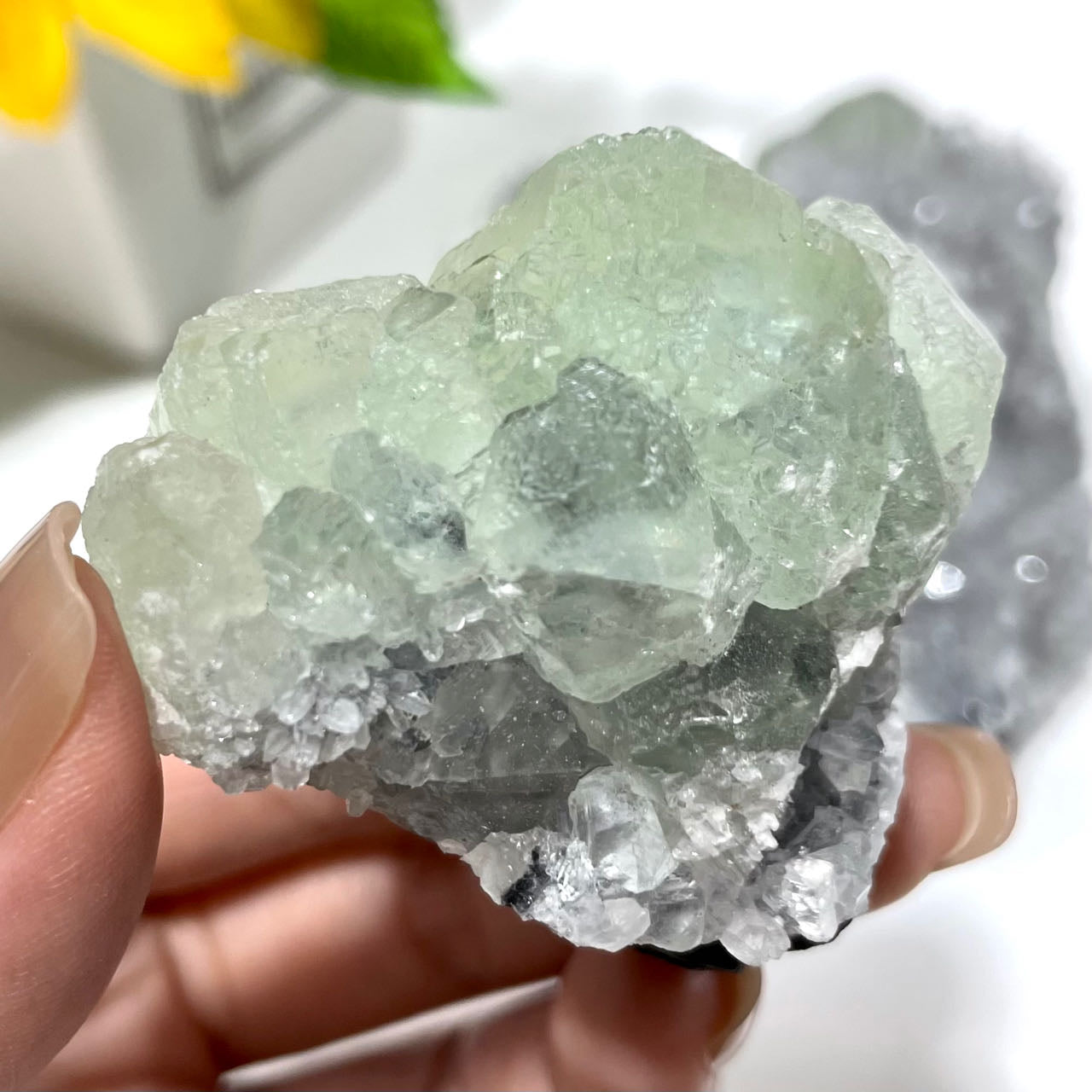 Fluorite Cluster Geode Healing Crystal Gem Reiki Healing Home Decor Crystal Jewelry Shop Pretty Crystals From IG Crystal