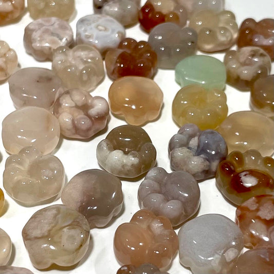 20 Counts Flower Agate Cat's Paw Crystal Healing Crystal Home Decoration From IG Crystal