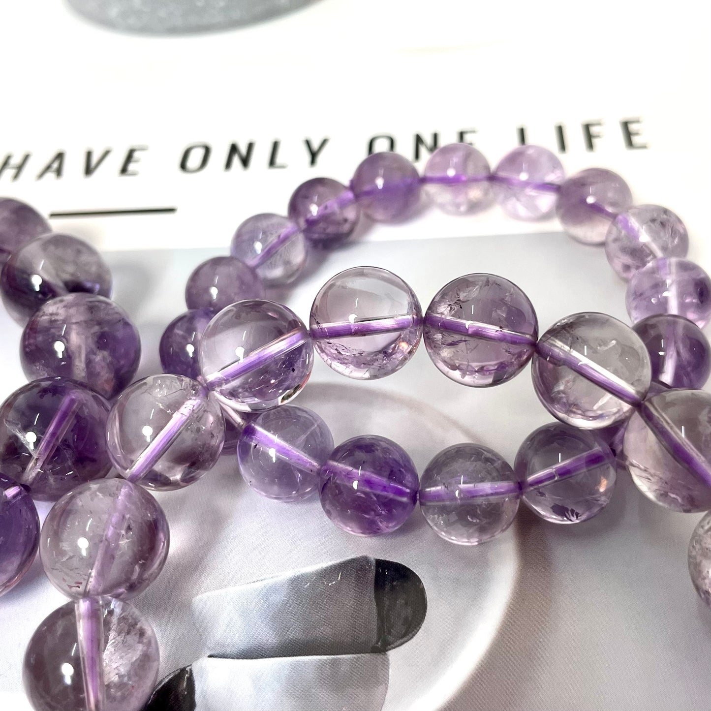 High Quality Amethyst Bracelets 12~17mm Natural Crystals Healing Crystals Bracelet for Women and Men Teens Crystal Jewelry Shop Pretty Crystals From IG Crystal