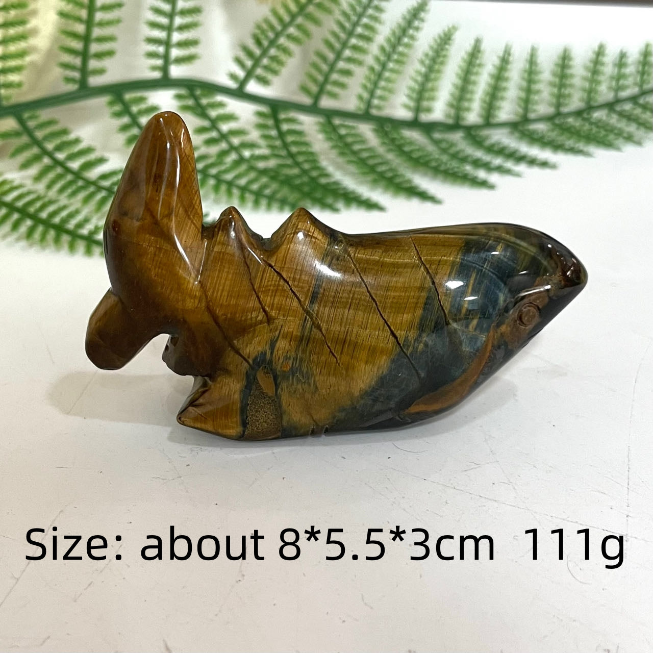 Small Yellow Tiger Eyes Animals Crystal Fish Dolphin Chicken Elephant Dinosaur Wolf Shark Tortoise Healing Stone Home Decoration From IG Crystal