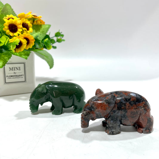 2 Counts 3 Inches Anteater Crystal Carving Green Aventurine Red Picture Jasper Healing Stones Natural Stone Chakra Balancing Reiki Home Office Decor From IG Crystal