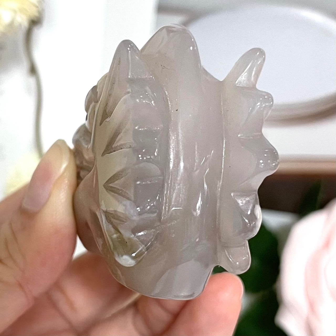 Flower Agate Dragon Head High Quality Natural Crystals (Stochastic 2pc) From IG Crystal