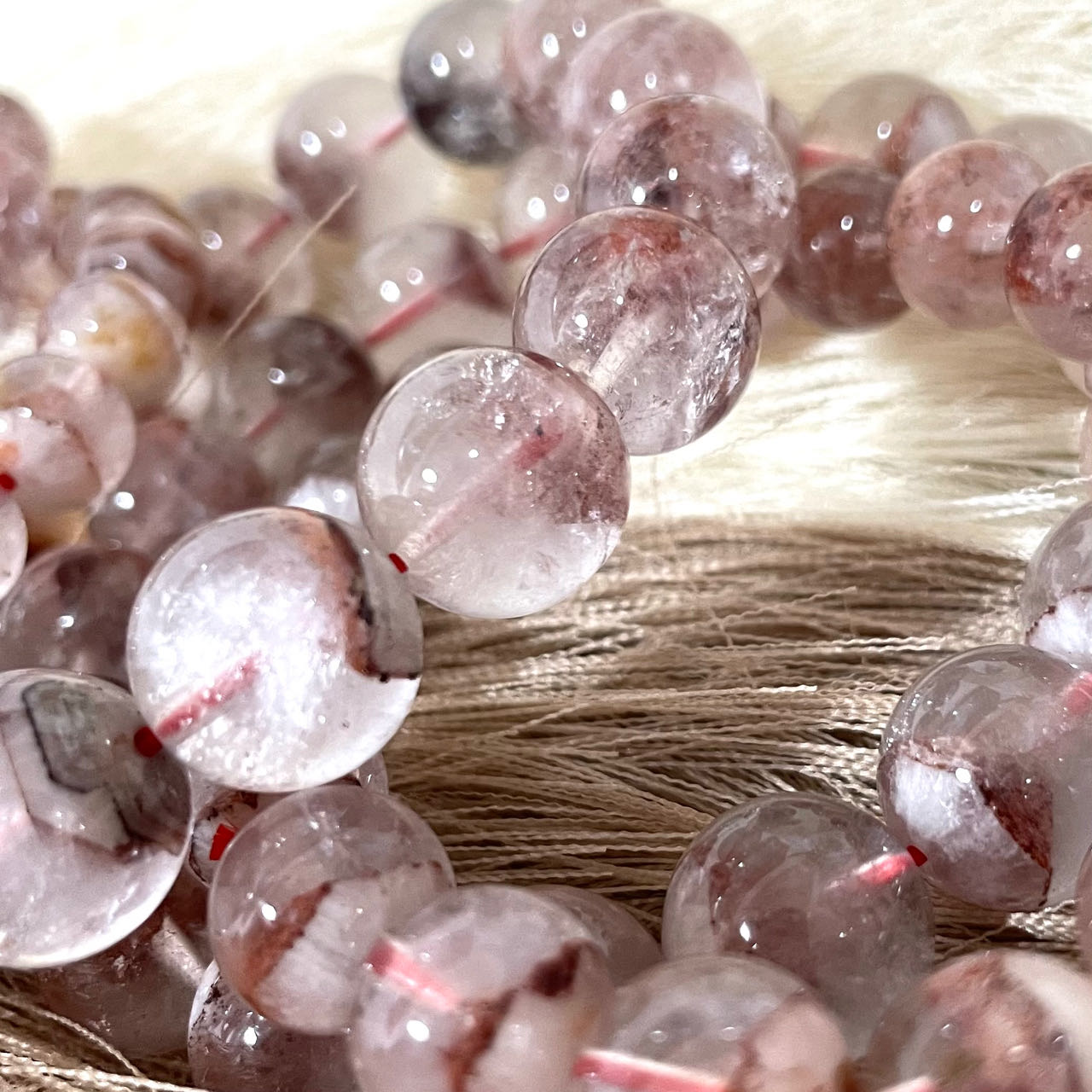 Red Pyramid Bracelet 9~13mm Energy Healing Crystals Jewelry for Women DIY Bracelet From IG Crystal