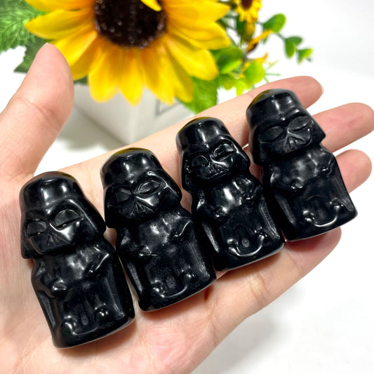 5 Counts Black Obsidian Knight Crystal Carving Healing Crystal Gem Reiki Healing Home Decor Crystal Jewelry Shop Pretty Crystals From IG Crystal