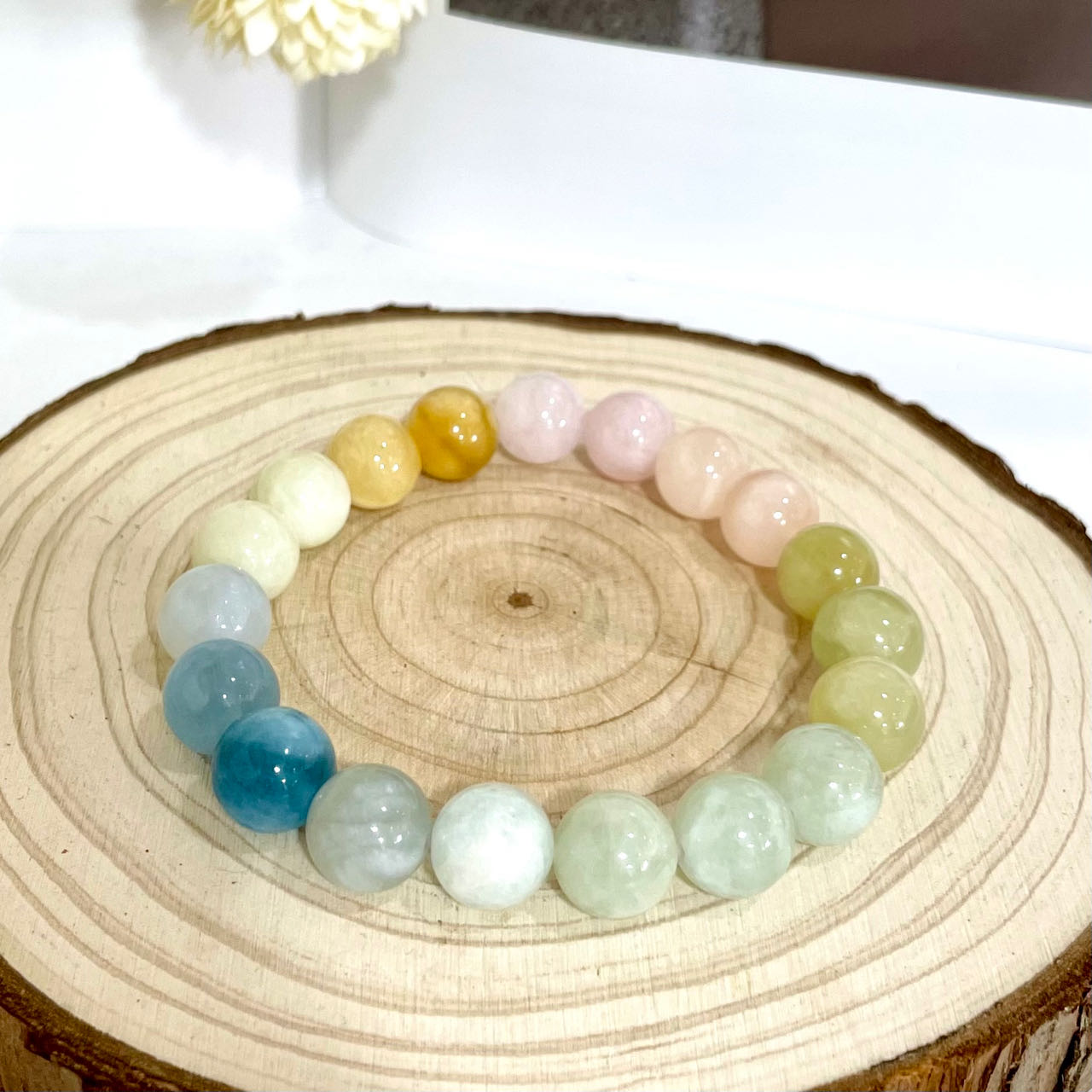 Morganite Bracelet 10mm 12mm 14mm Energy Healing Crystals Jewelry for Women DIY Bracelet From IG Crystal