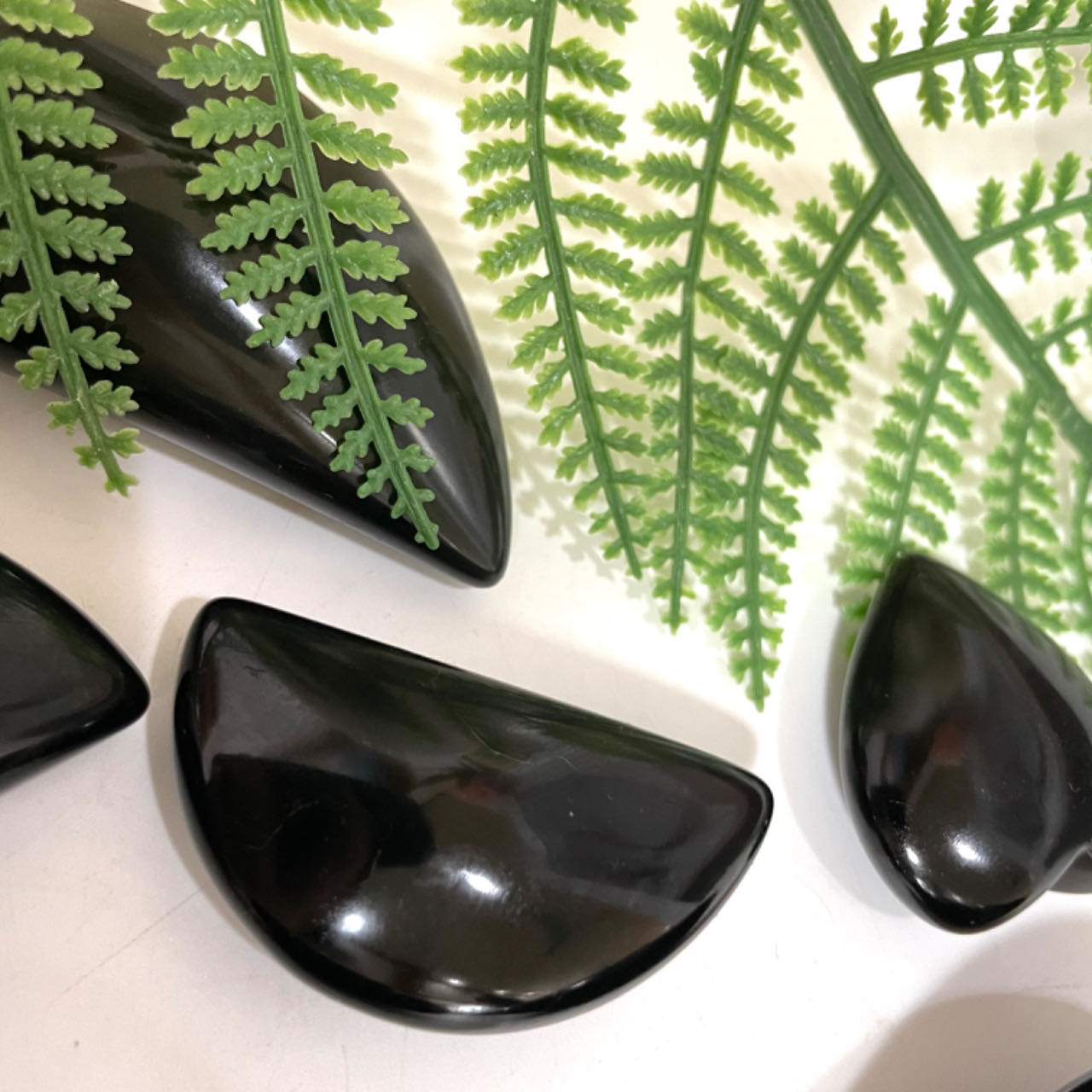 Rainbow Obsidian Heart Moon Shape Stone Crystal Healing Stone Home Decoration From IG Crystal