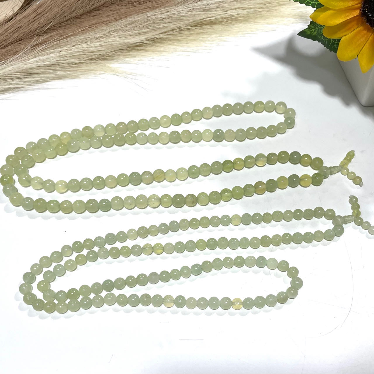 Afghanistan White Jade Necklace 8mm 10mm Natural Crystals Healing Stones Crystal Jewelry Shop Pretty Crystals From IG Crystal