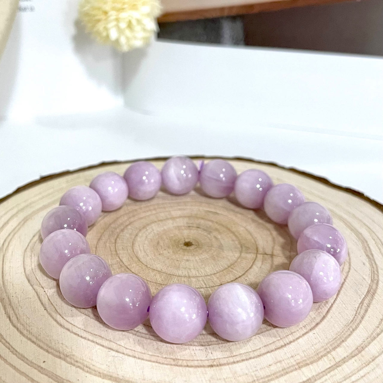Kunzite Bracelet 9~14mm Energy Healing Crystals Jewelry for Women DIY Bracelet From IG Crystal