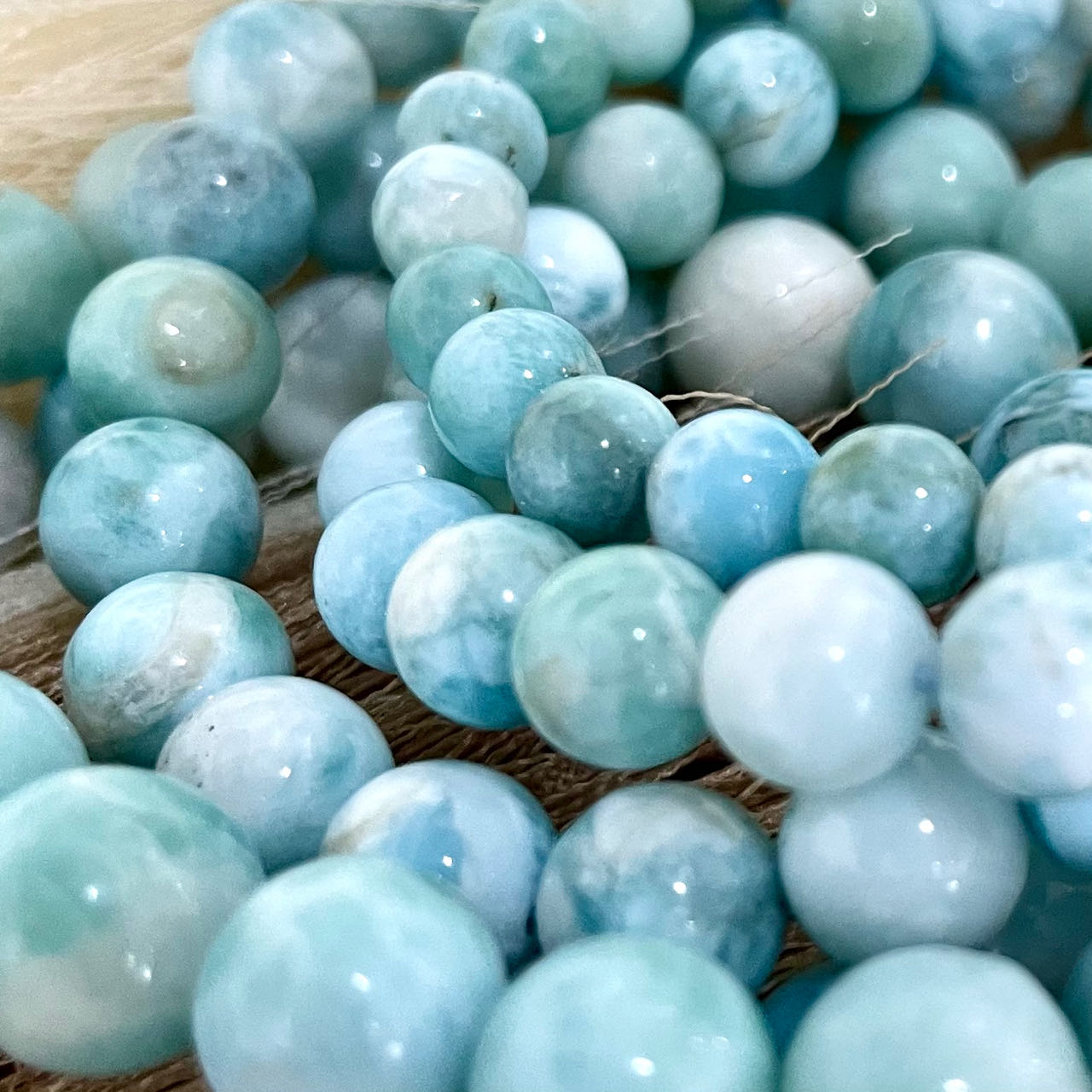 Larimar Bracelet 6mm 7mm 8mm 9mm 10mm Energy Healing Crystals Jewelry for Women DIY Bracelet From IG Crystal