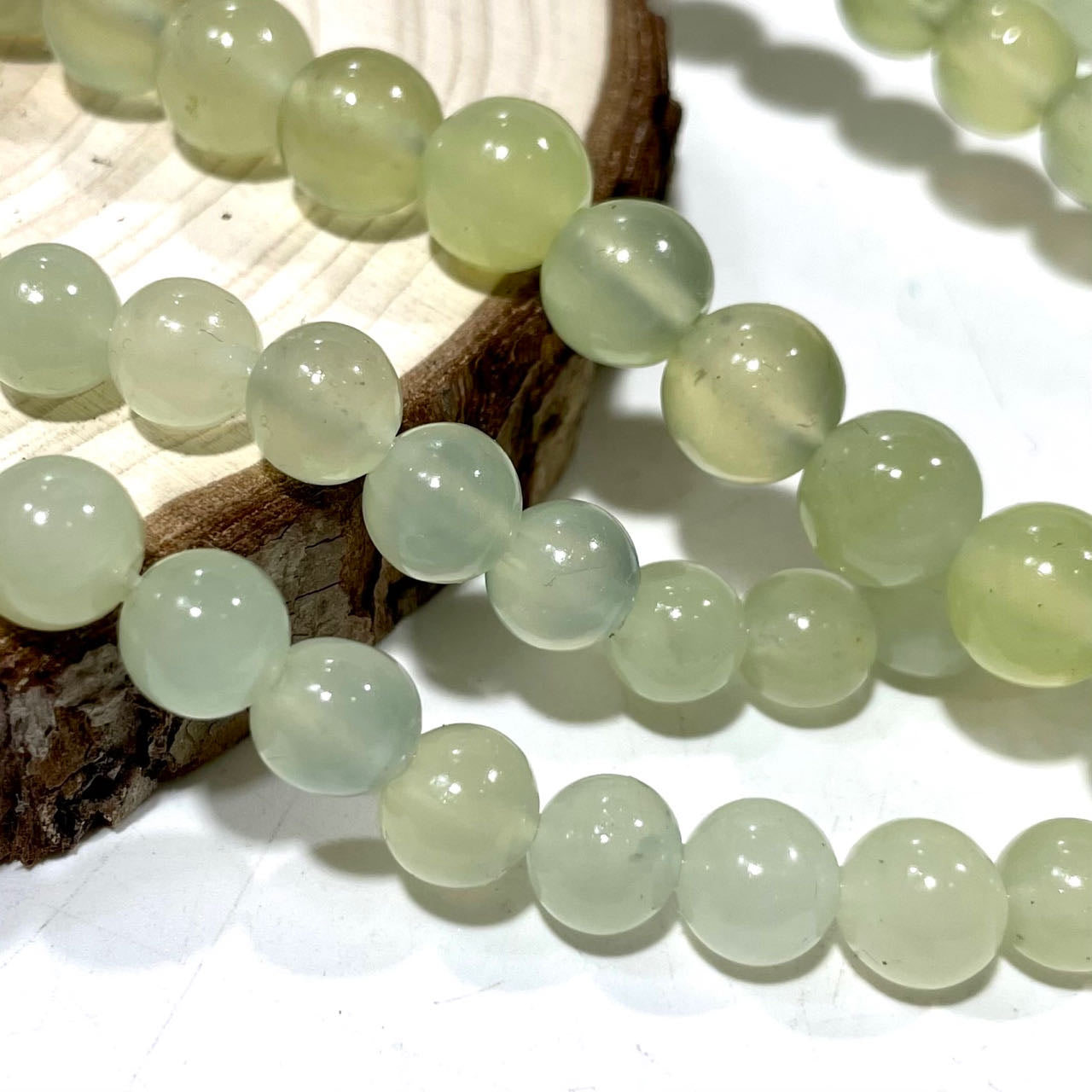 Afghanistan White Jade Necklace 8mm 10mm Natural Crystals Healing Stones Crystal Jewelry Shop Pretty Crystals From IG Crystal